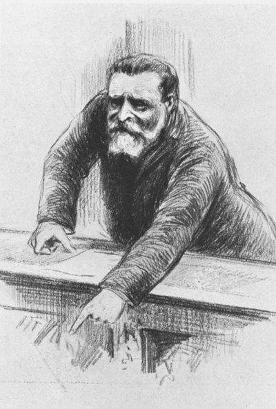 Jean Jaurès in der Abgeordnetenkammer, Juni 1907 von Henri Rudaux